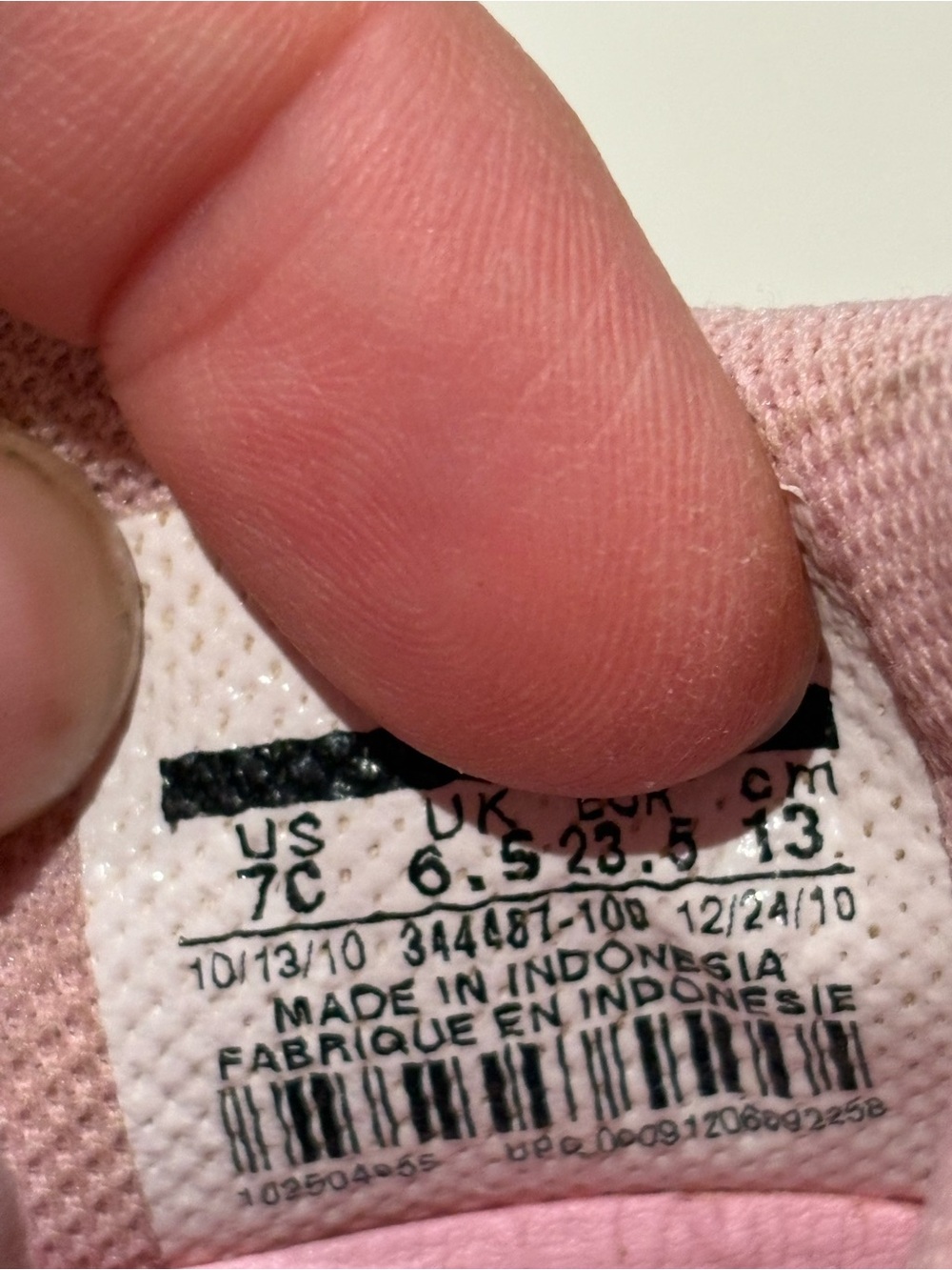 Nike Y2K 2010 Toddler Floral Pink White Velcro Sneakers Size 7C Hook & Loop - Picture 6 of 11